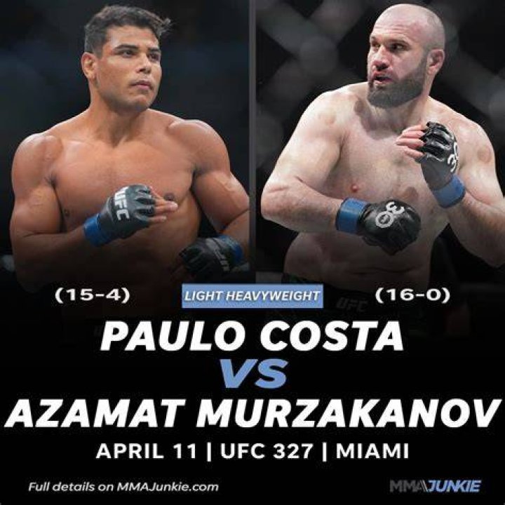 Paulo Costa Record, Ranking, Next Fight, Reach, Weight, Age
